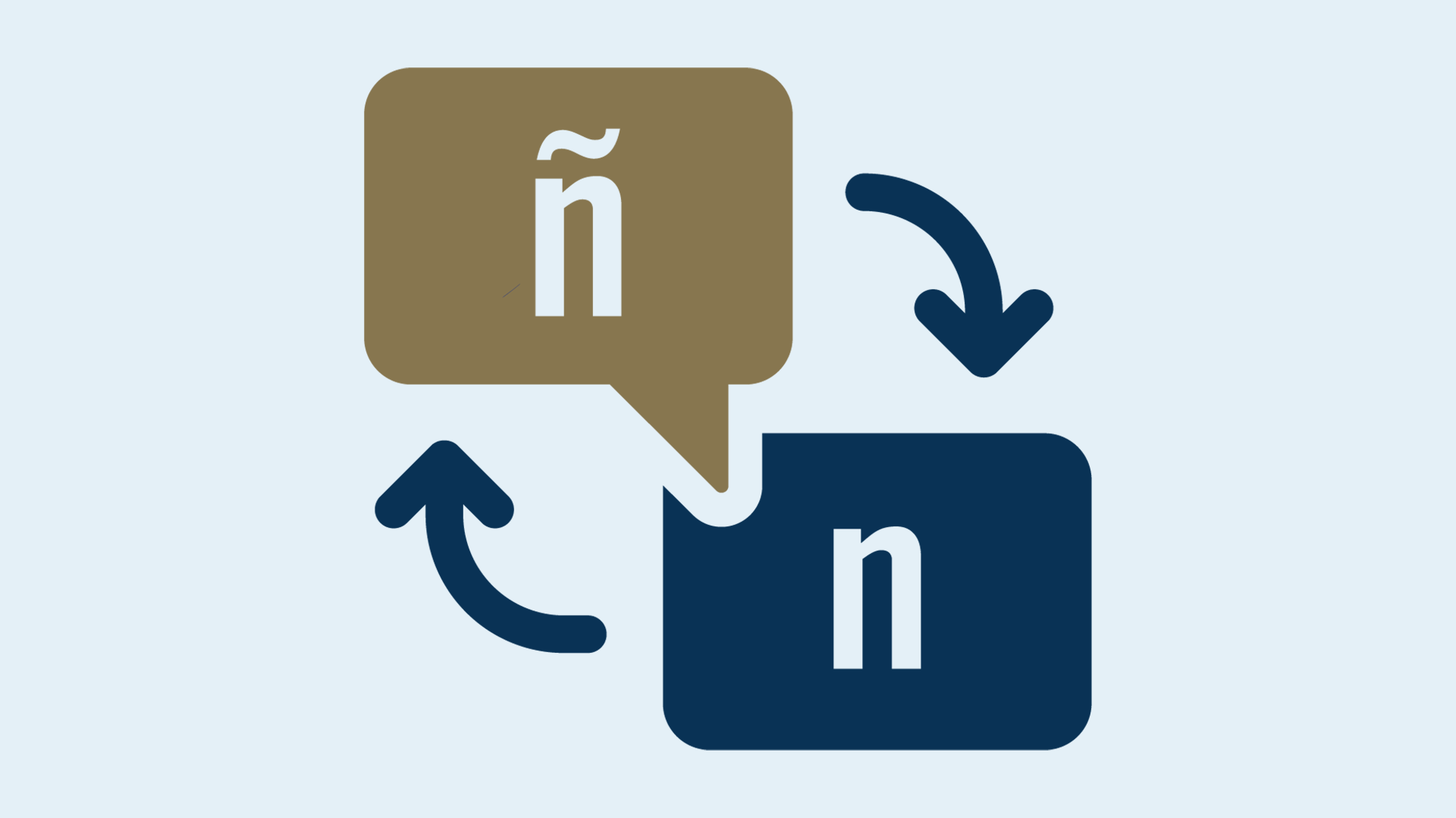 Spanish translation from ñ to n icon