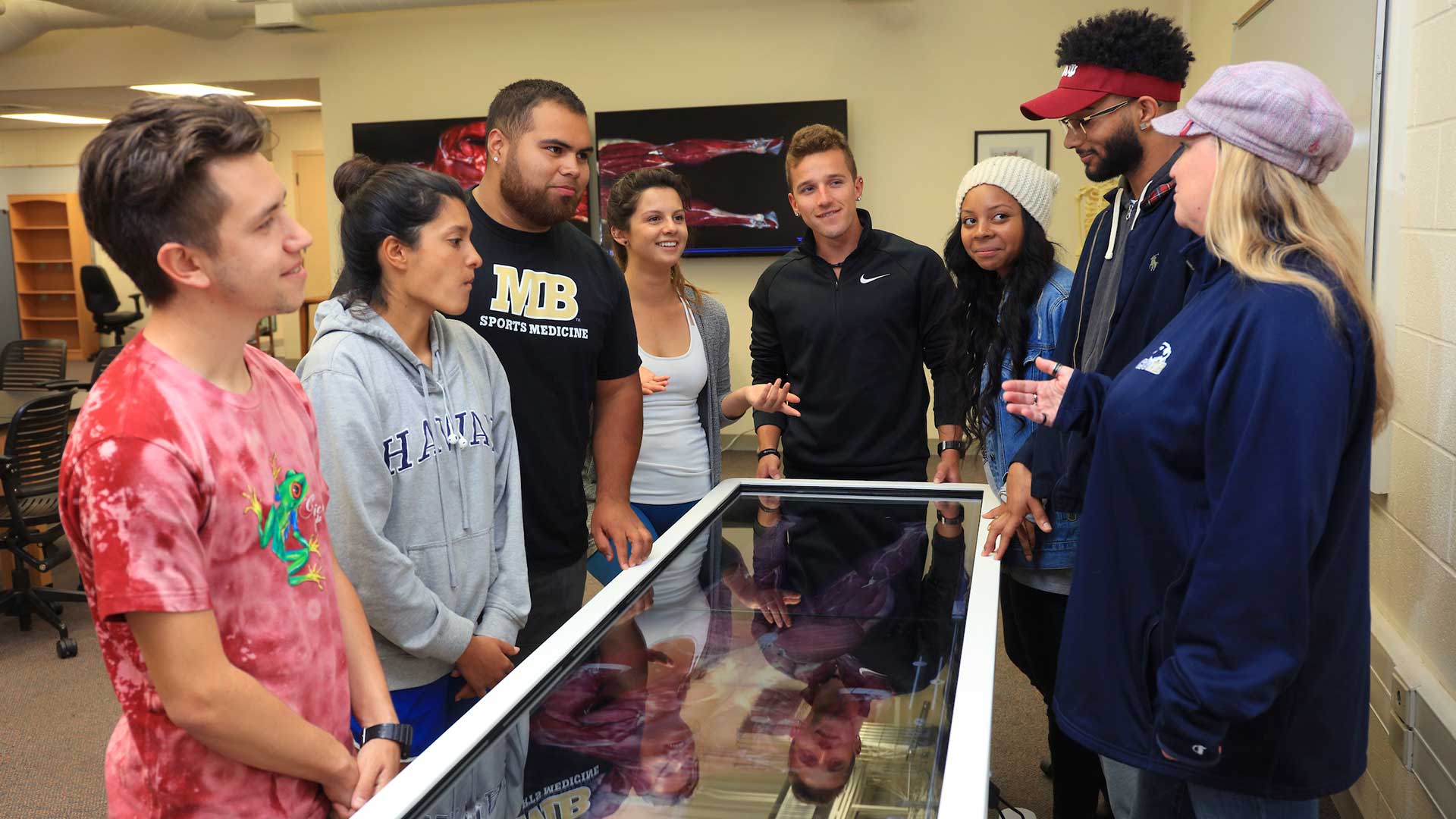 Group of csumb students standing around